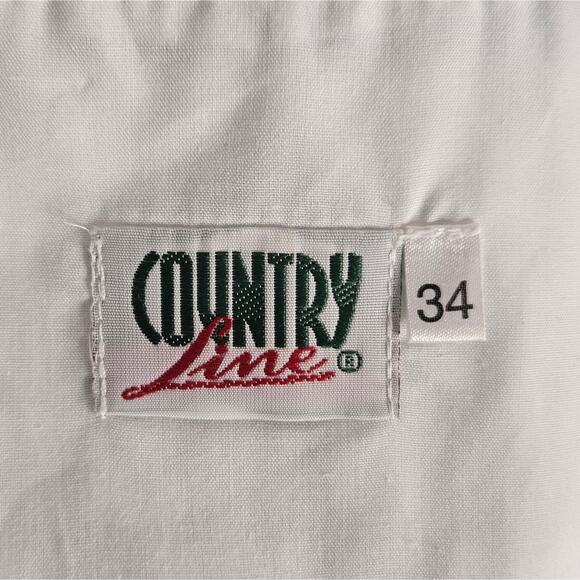 Country Line Dirndl & Matching Apron- Blue & White Gingham w Bling, sz 34 (US 4) - Picture 8 of 9